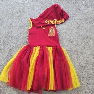 Warner Bros. Gryffindor Red and Yellow Tulle Hooded Costume